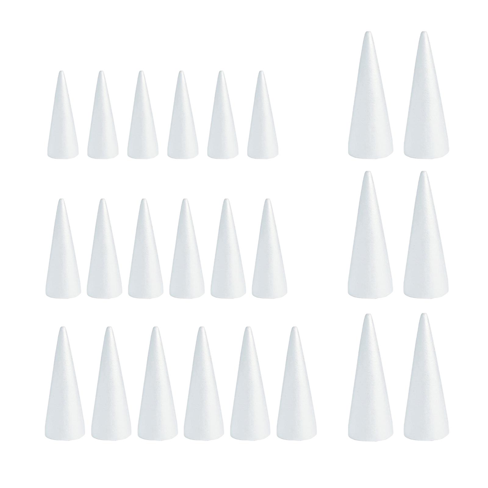 White Crafts Foam Cones for DI - Art Craft Christmas Tree ulasan dan harga