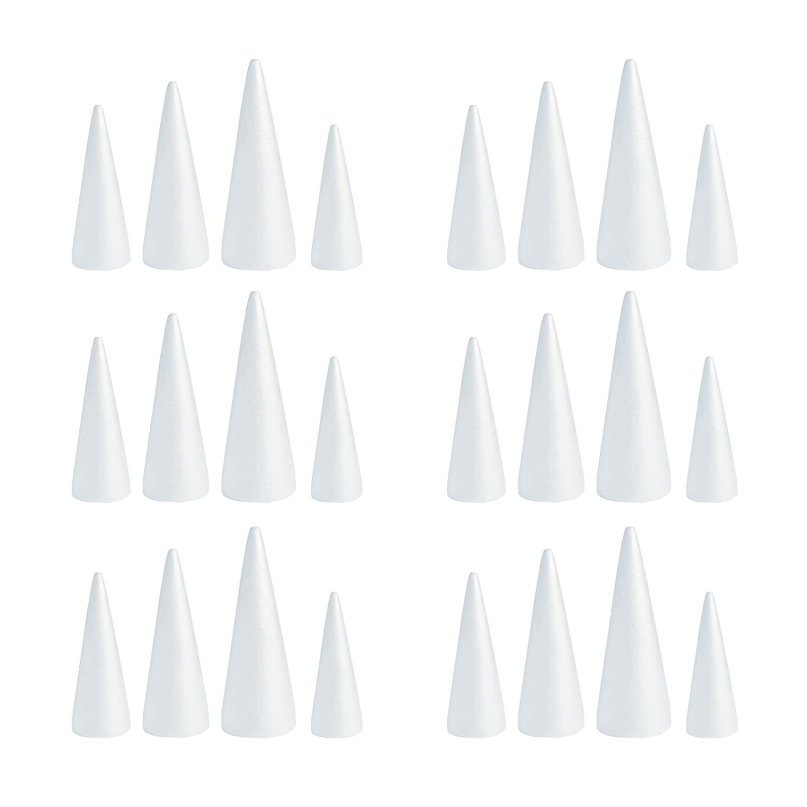 White Crafts Foam Cones for DI - Art Craft Christmas Tree ulasan dan harga