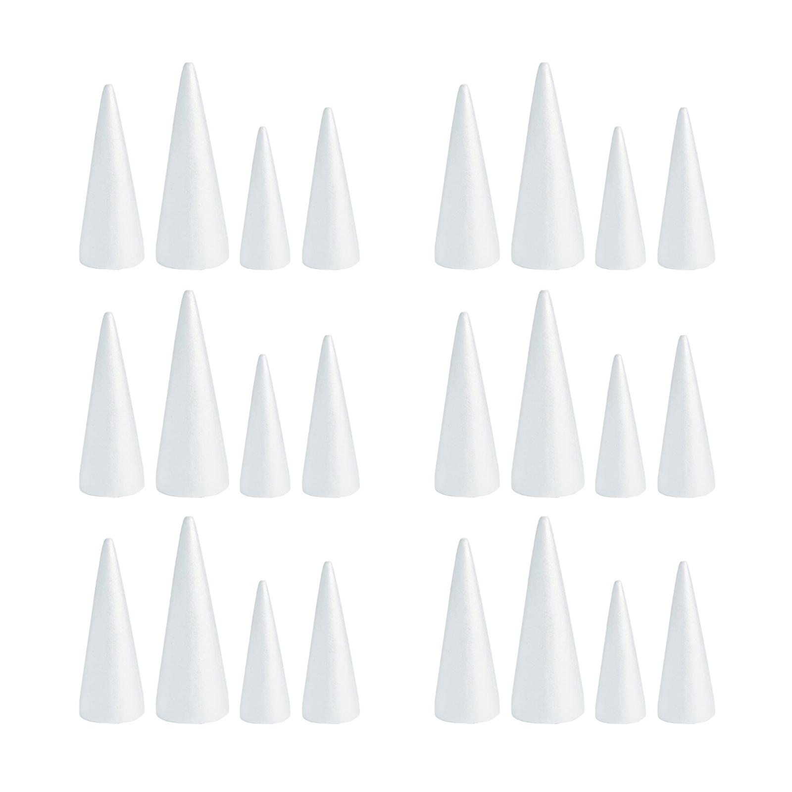 White Crafts Foam Cones for DI - Art Craft Christmas Tree ulasan dan harga