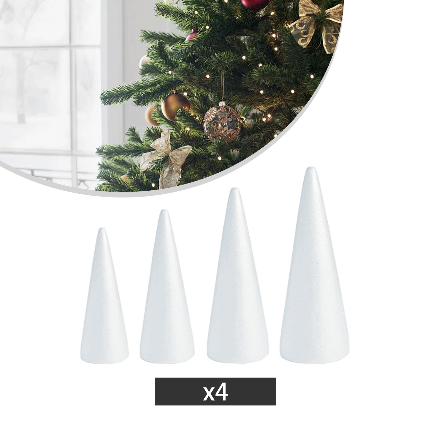 White Crafts Foam Cones for DI - Art Craft Christmas Tree ulasan dan harga