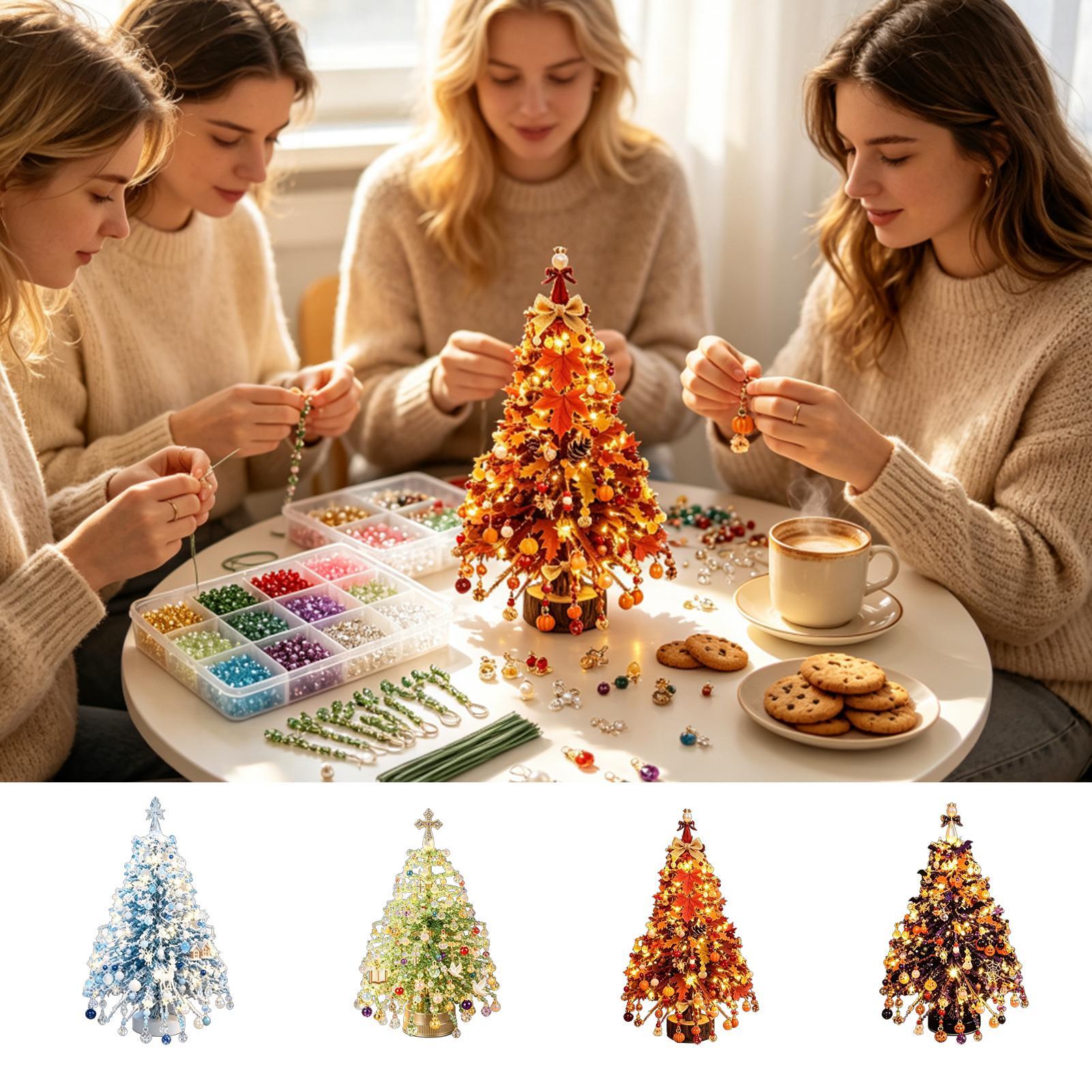 Beaded Christmas Tree Kit Fair - Art Craft Christmas Tree ulasan dan harga