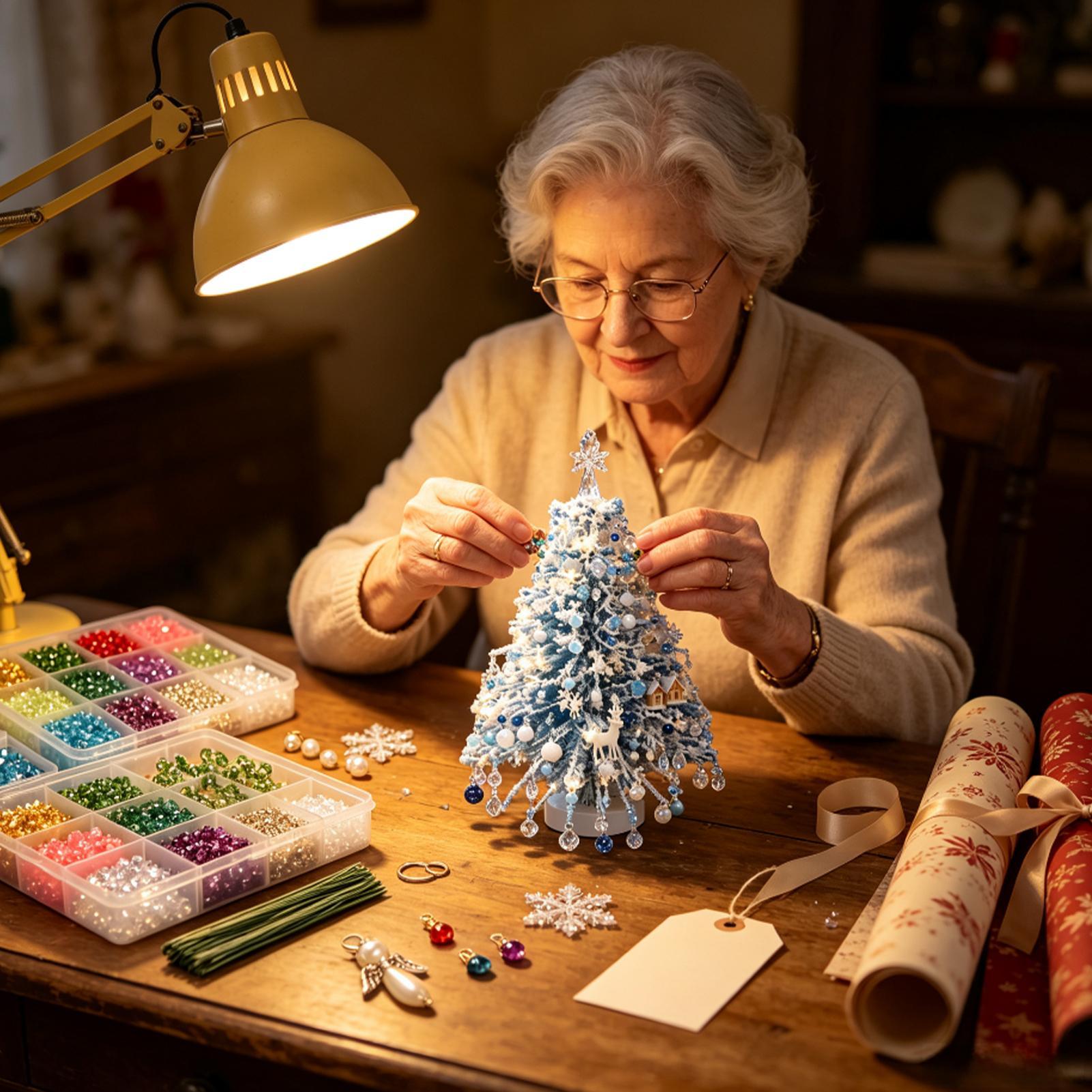 Beaded Christmas Tree Kit Fair - Art Craft Christmas Tree ulasan dan harga