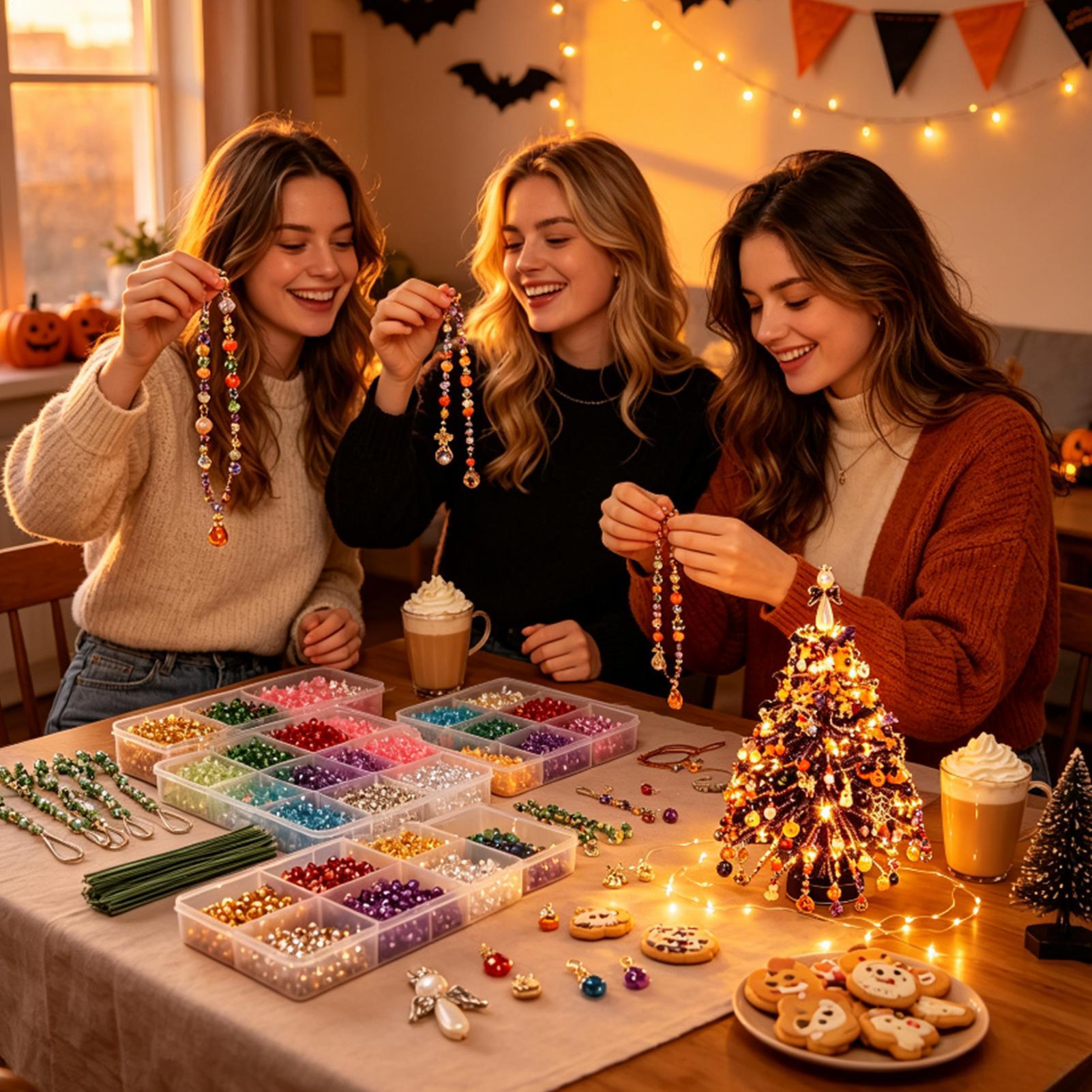 Beaded Christmas Tree Kit Fair - Art Craft Christmas Tree ulasan dan harga