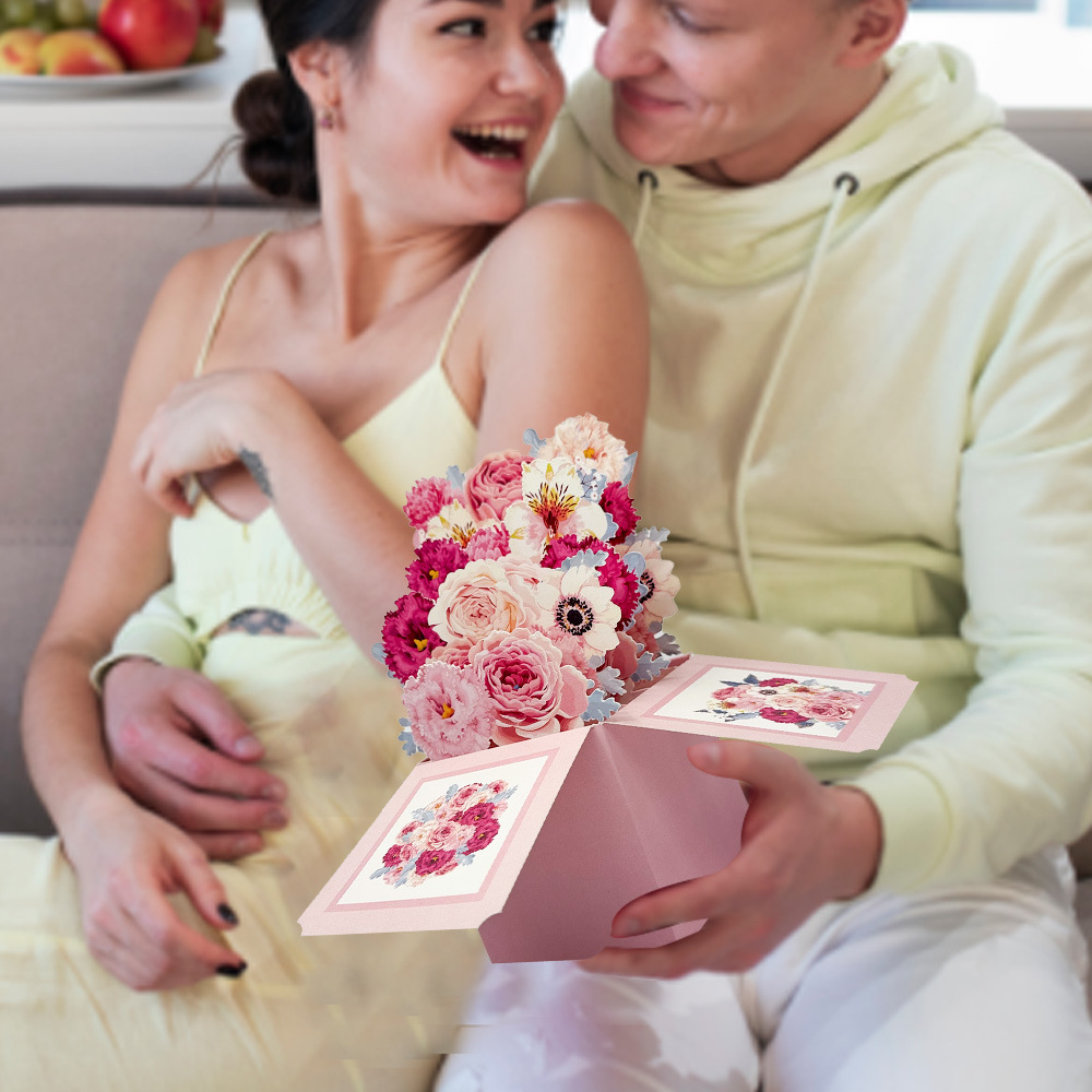 3D Rose Pop Up Card w/ Envelop - Art Craft Movement ulasan dan harga