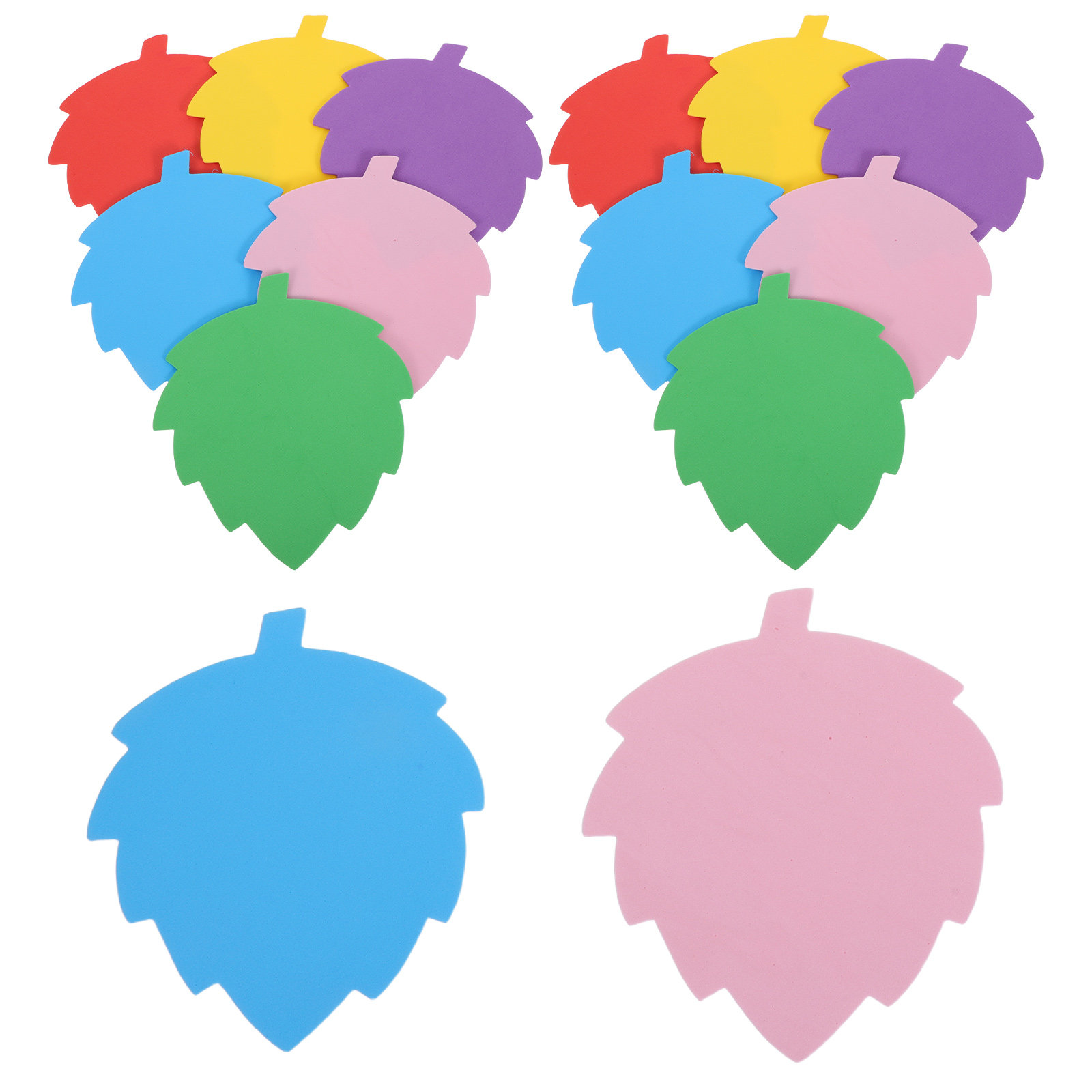 72Pcs Colorful Foam Leaf Shape - Art Craft Board ulasan dan harga