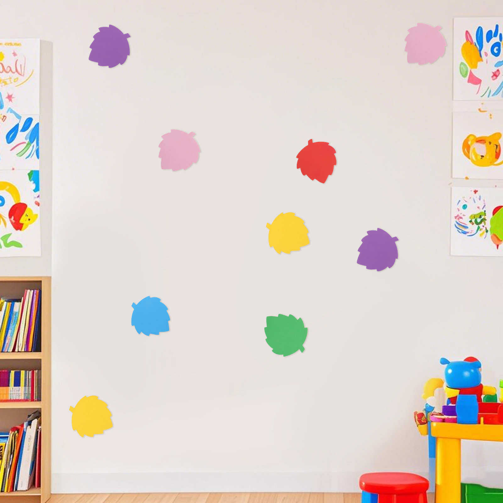 72Pcs Colorful Foam Leaf Shape - Art Craft Board ulasan dan harga