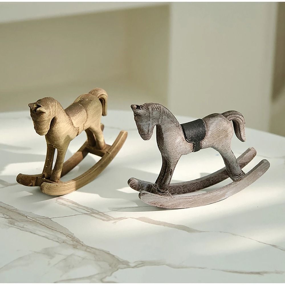 Creative Design Wooden Horse W - Art Craft Horse ulasan dan harga