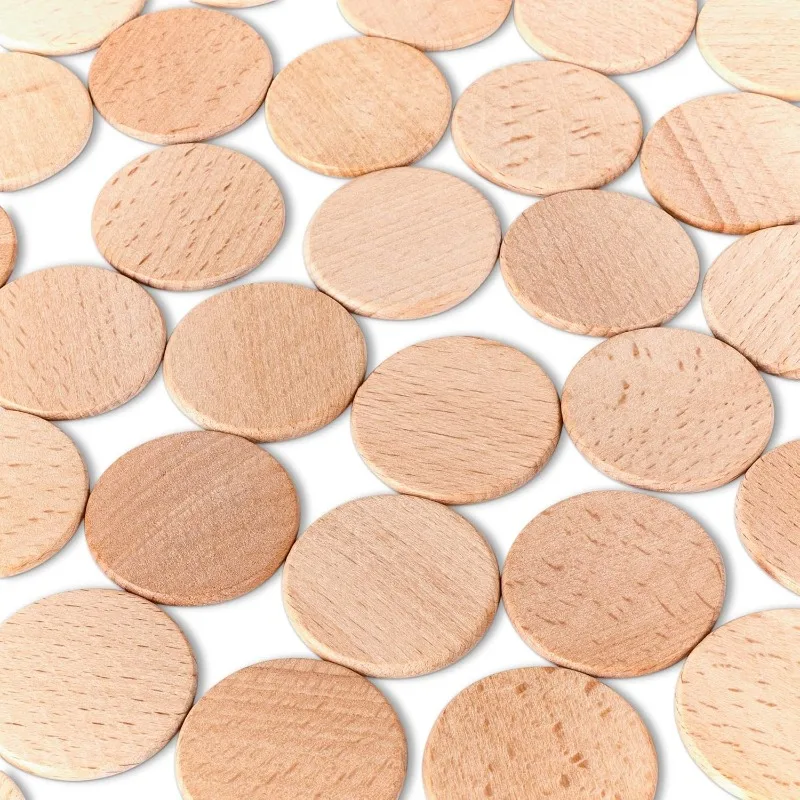 50PCS Round Unfinished Wood Cu - Art Craft Board ulasan dan harga