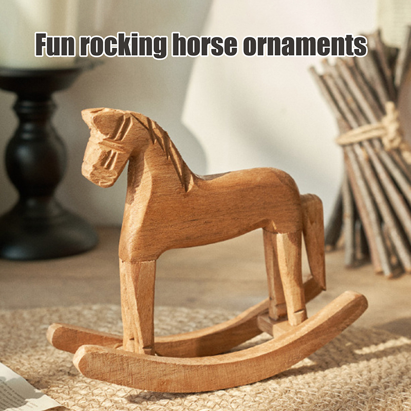 Wooden Crafts Rocking Horse St - Art Craft Horse ulasan dan harga