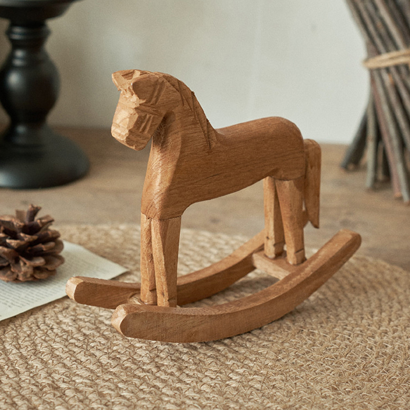 Wooden Crafts Rocking Horse St - Art Craft Horse ulasan dan harga