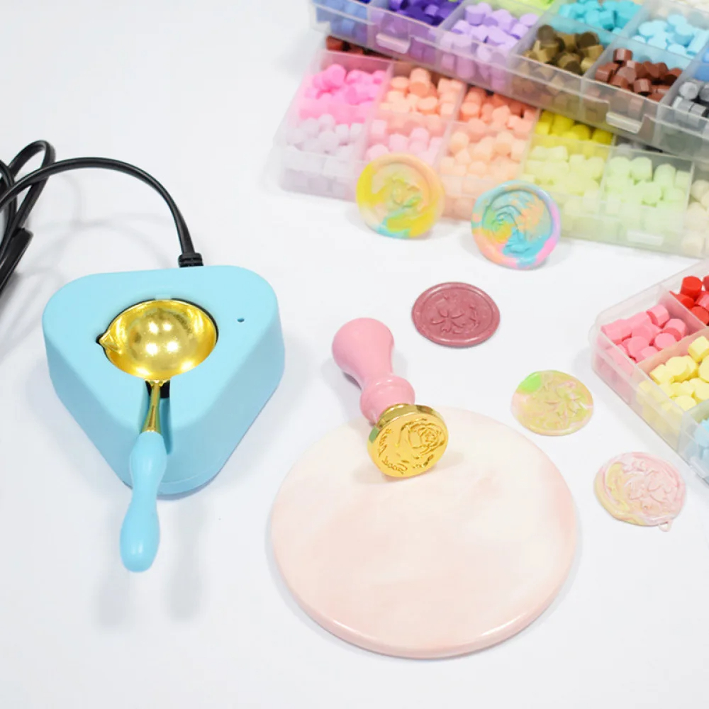 17PC/1Set Wax Seal Stamp Kit L - Batik Wax Kit ulasan dan harga