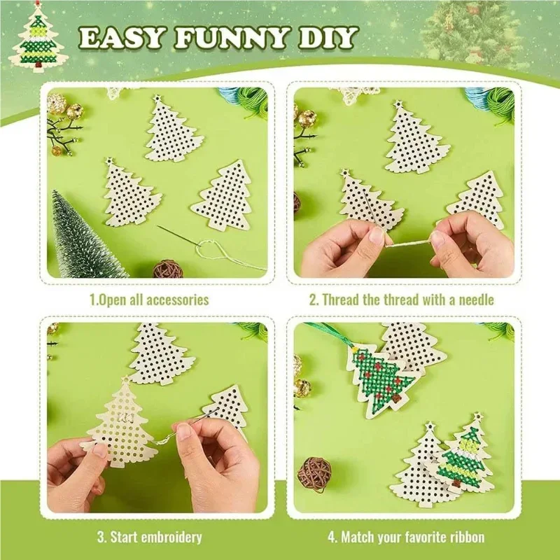 High-quality 12SETS DIY Sewing - Art Craft Christmas Tree ulasan dan harga