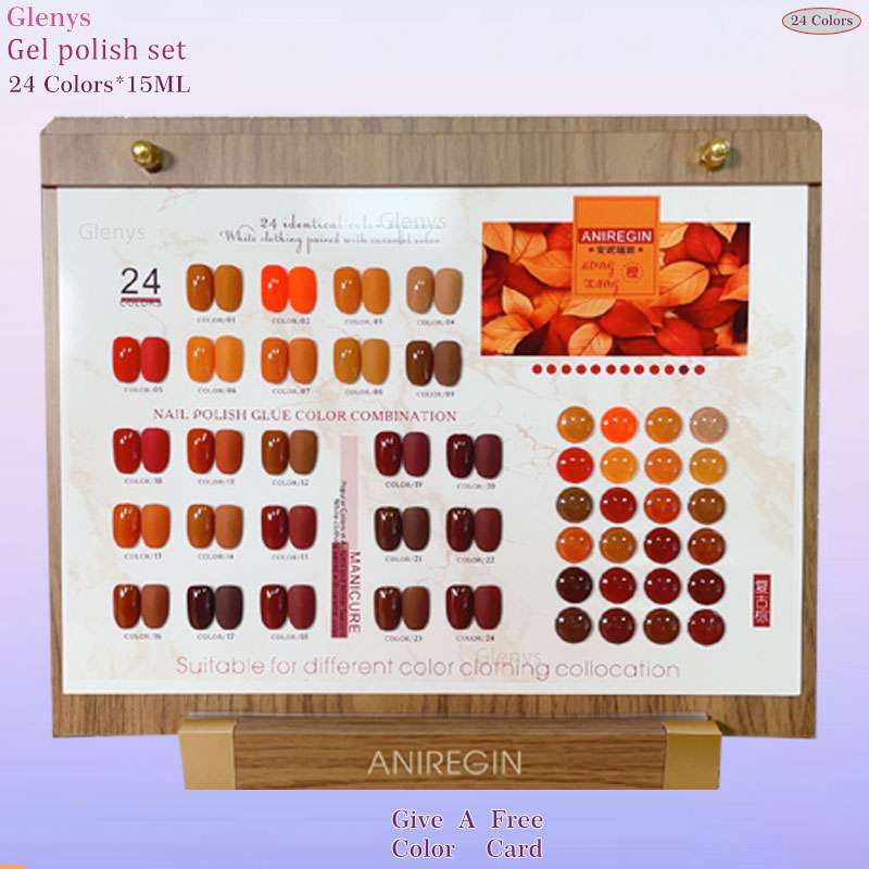 Vintage Brown 24 Color Nail Po - Art Craft Online ulasan dan harga