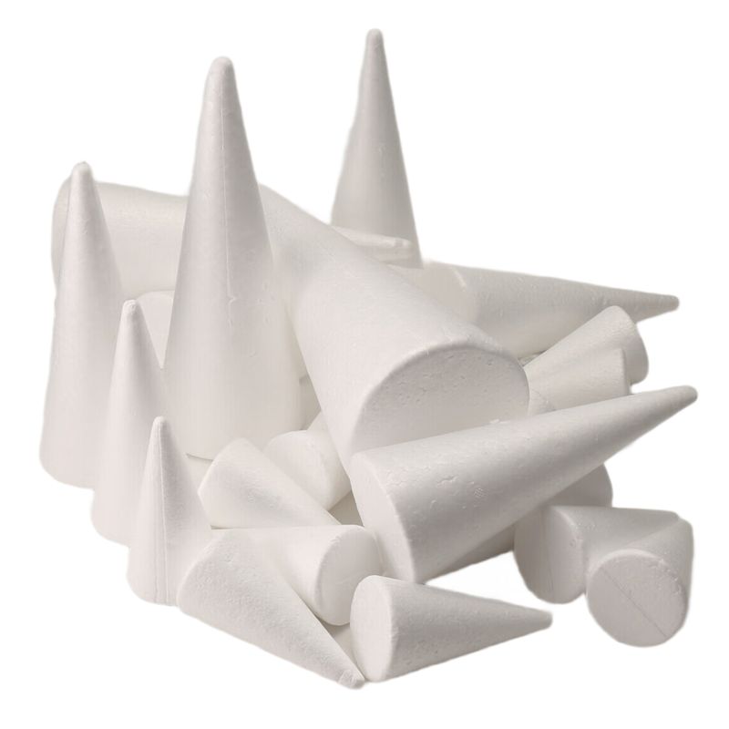 24Pack Foam Tree Cones For Art - Art Craft Christmas Tree ulasan dan harga