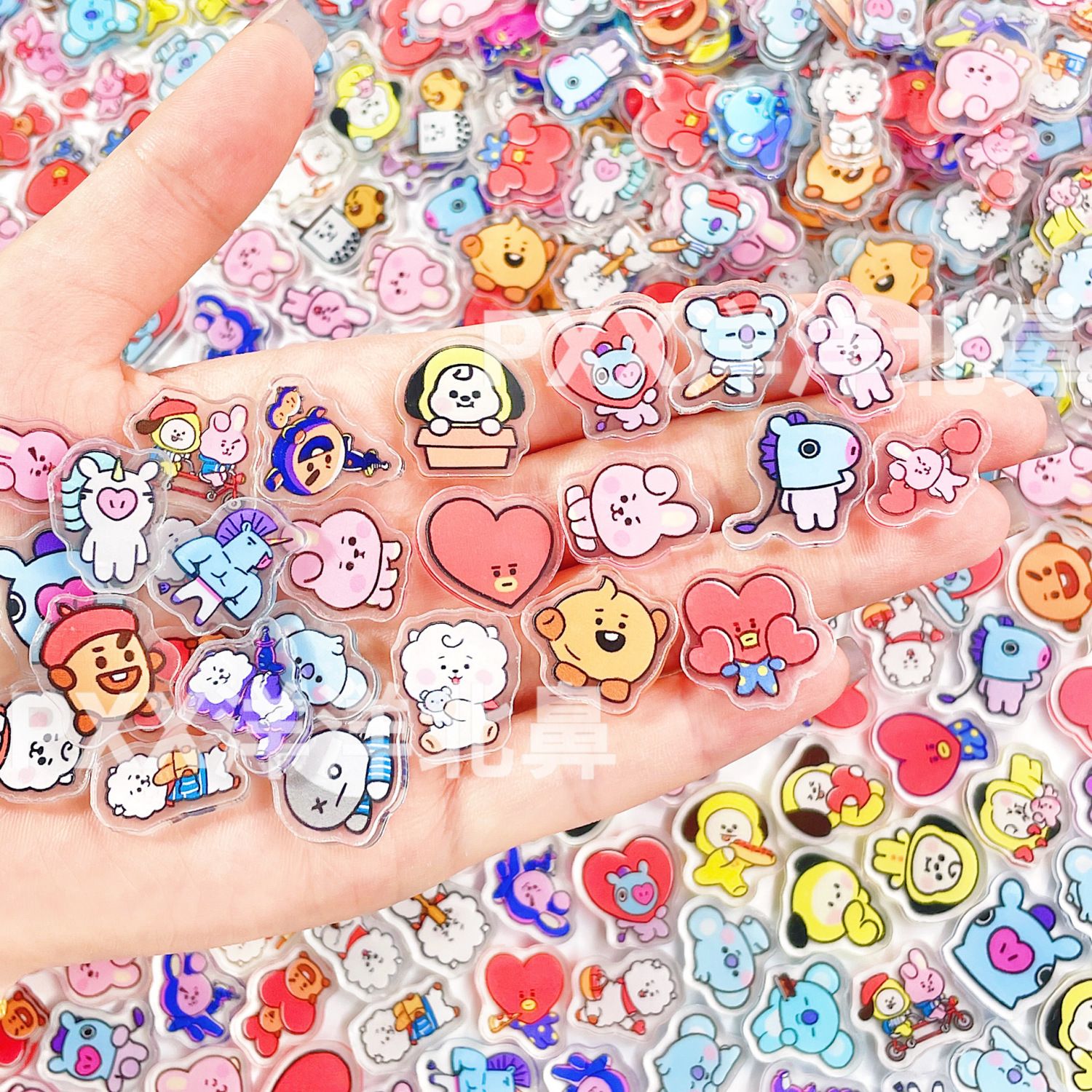 100pcs BT21 BTS Single-Layer 1 - Art Craft Accessories ulasan dan harga